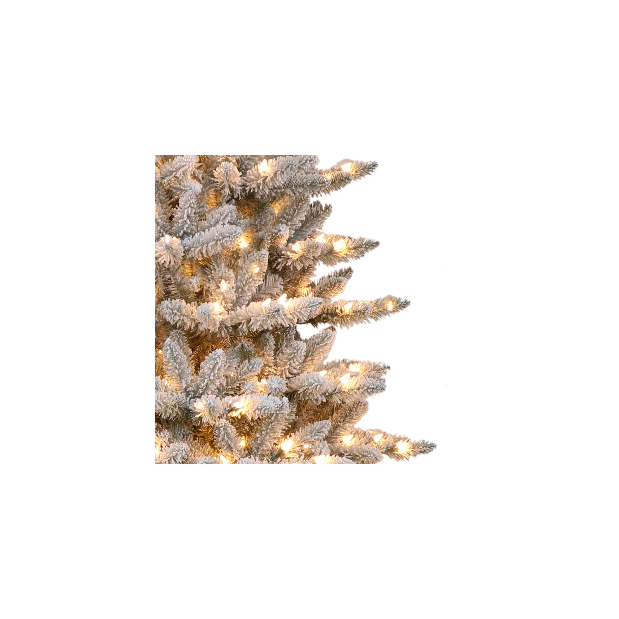 Lighted Artificial Fir Christmas Tree, 7.5'