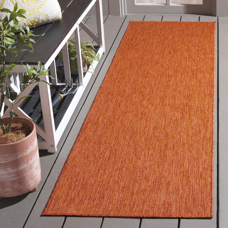 Ferriera No Pattern Indoor/Outdoor Rug, Runner 2'2" x 6'