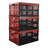 3-Pack 34 Quart Collapsible Stackable Storage Bins, Milk Crates