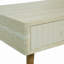 Table basse avec plateau en faux marbre plaqué, table basse moderne Mid-Century avec tiroir cannelé et pieds en bois massif, table basse pour le salon, la salle à manger, le bureau-133473282-133473283
