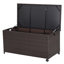 Costway 0.01cm W 190L Deck Box with Wheels in Brown
