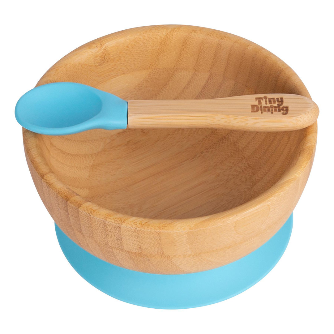 Tiny Dining - Children's Bamboo Suction Bowl& Spoon