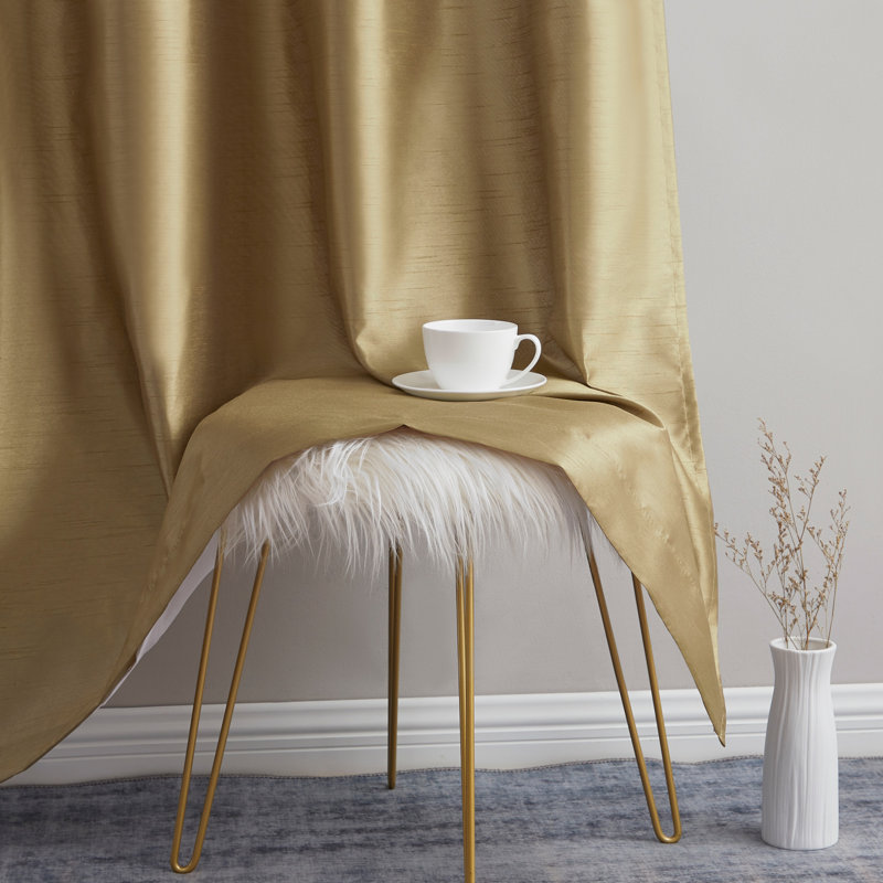 Eisenhart Semi Sheer Curtain Pair, 54" W x 63" L, Taupe