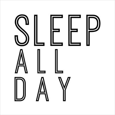 " In Black And White Sentiment I-Sleep " by JC Designs