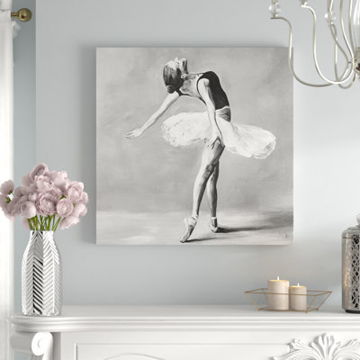 «Classic Ballet Dancer», reproduction de peinture à l'huile sur toile tendue