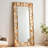 Retro Pine Rectangular High-Definition Full-Length Mirror