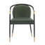 Ensemble de 2 chaises de salle à manger Comfort, style moderne en métal Pu pour cuisine