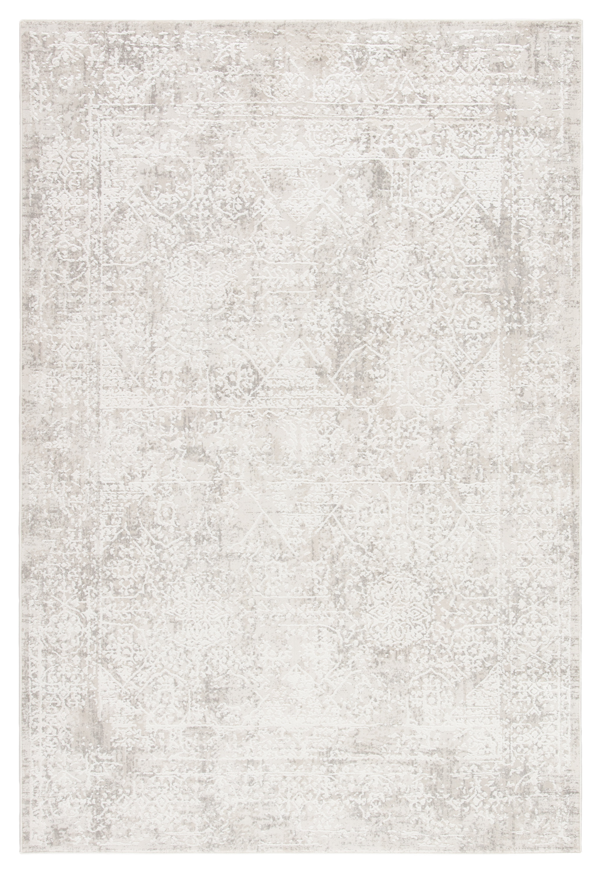 Ophelia & Co. Favela Oriental Silver Area Rug & Reviews | Wayfair