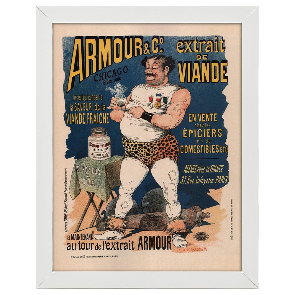 Leinwandbild Werbeplakat Armor & Co.