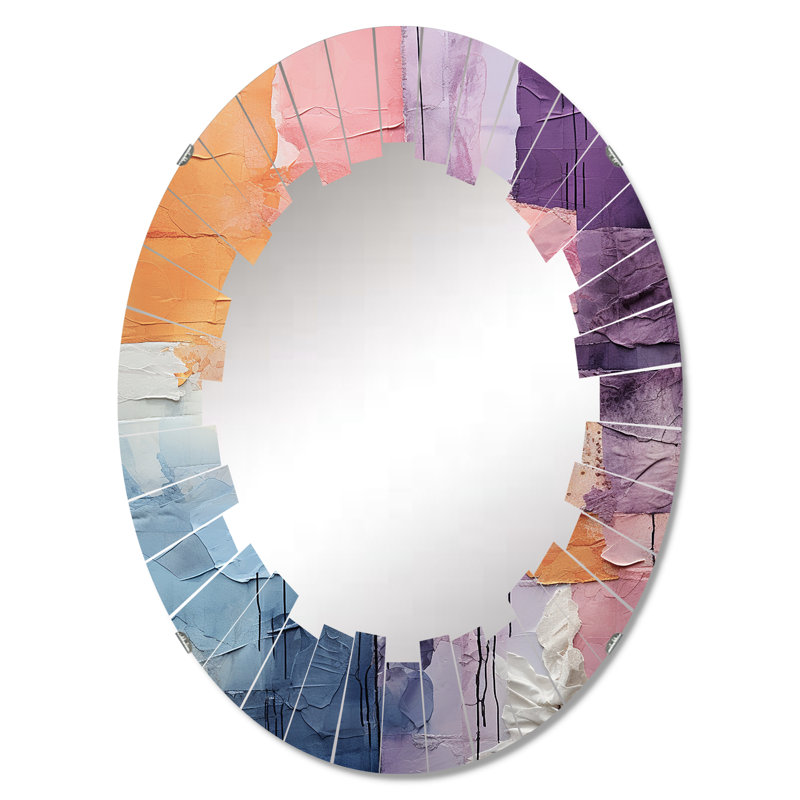 Kimolo - Miroir mural moderne ovale, 30 po x 20 po