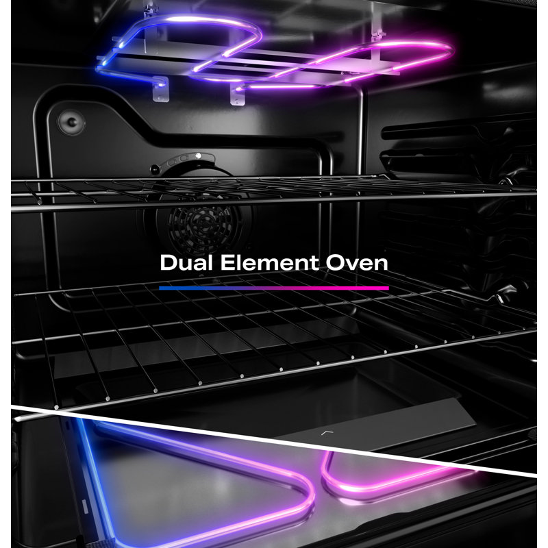 GE Profile ENERGY STAR® 30” Smart Free-Standing Electric Convection Range with No Preheat Air Fry and EasyWas Oven Tray