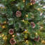 Arbre de Noël vert pin artificiel vert avec 900 lumières DEL et pommes de pin-1040751755