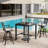 Patio 35" Square Bar Table With Umbrella Hole