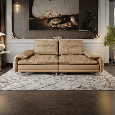 Italian adjustable light luxury straight sofa