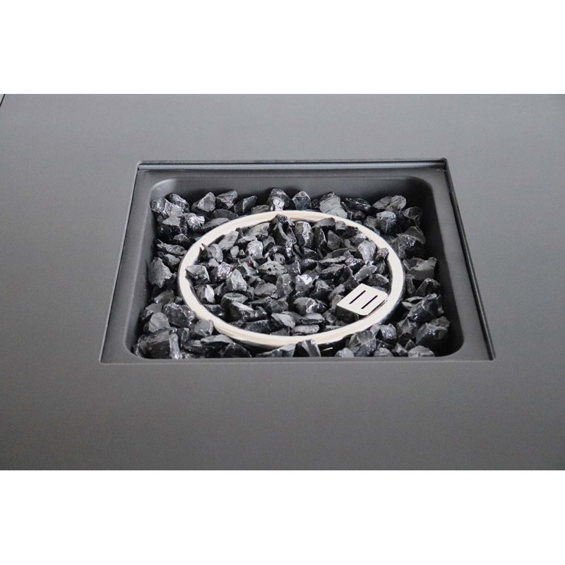 Haruo Square Steel Smokeless Fire Pit Table