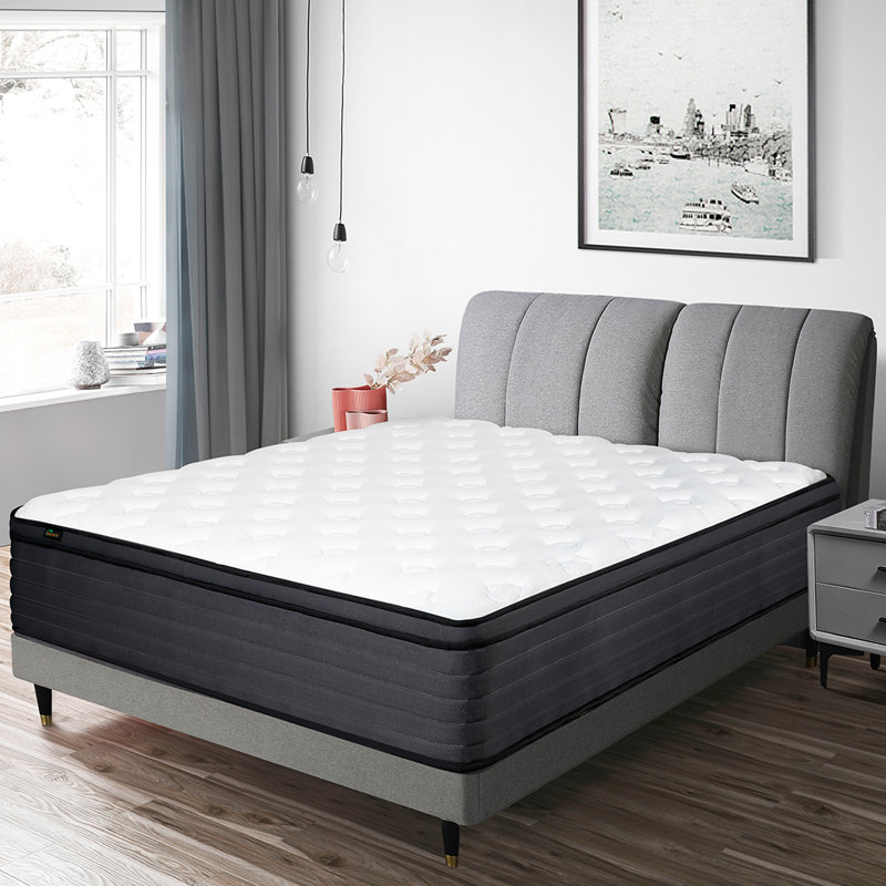 8"/10"/12"/14" Medium Pocket Spring Hybrid Mattress with CertiPUR-US Certified Foam, Full/Double, 14"