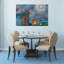 «Bear Campfire Night Abstract Contemporary Forest Forest», reproduction d'art mural-133612450