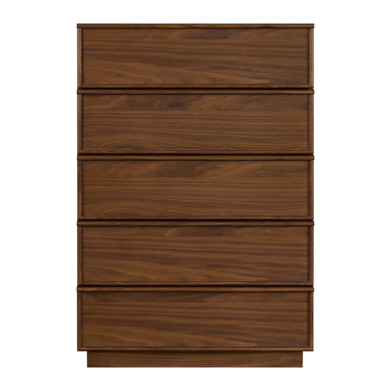 36 inch long dresser Benjara Leva Distressed White 5-drawer 36 in. Wide Tall Chest of Drawers Dresser without Mirror BM328656
