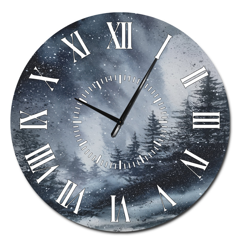 Horloge murale en métal, Surdimensionné