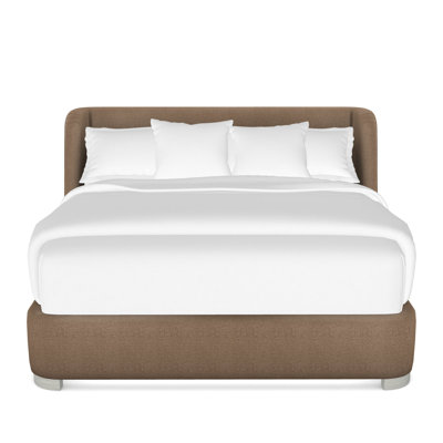 Tansy Solid Wood Wingback Bed