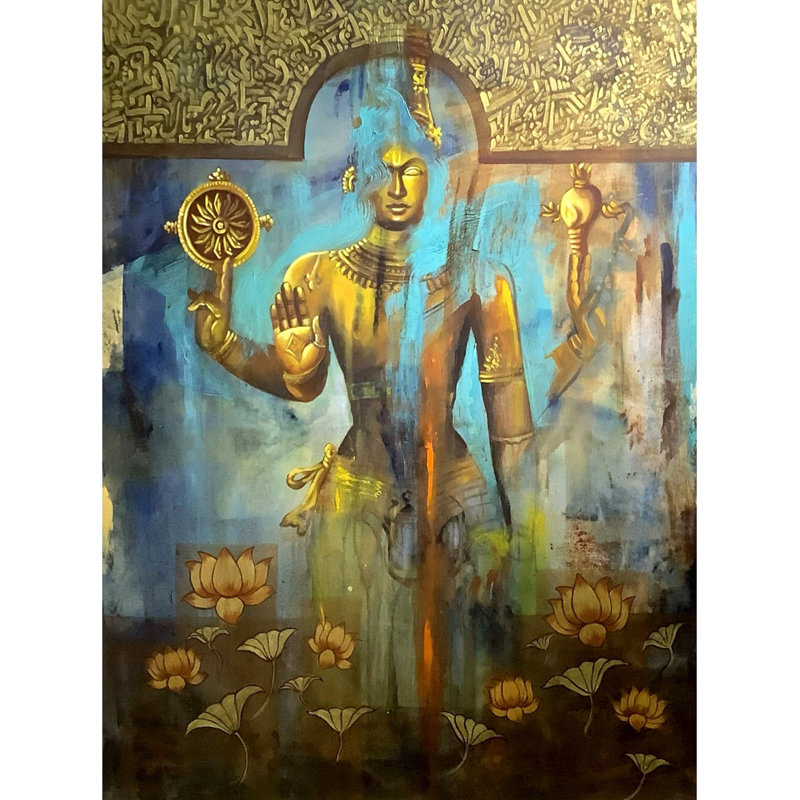 Bhawawan Narayan | Peinture par Mk Goyal | Acrylique sur toile