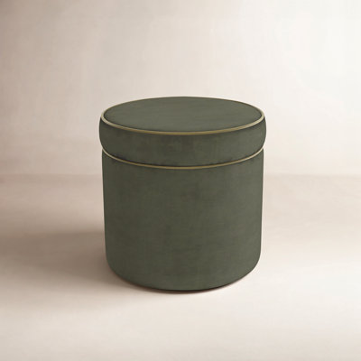  Ava 18" Velvet Storage Ottoman