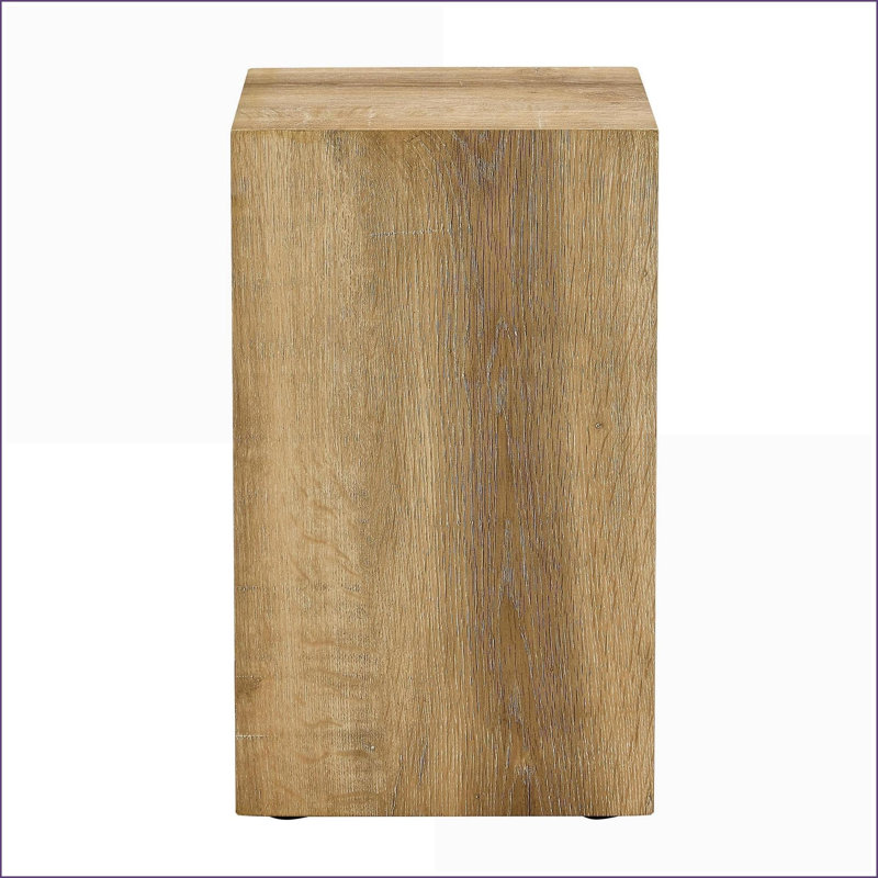 Table basse en bois aggloméré clair pour le salon, ambiance chaleureuse et polyvalente