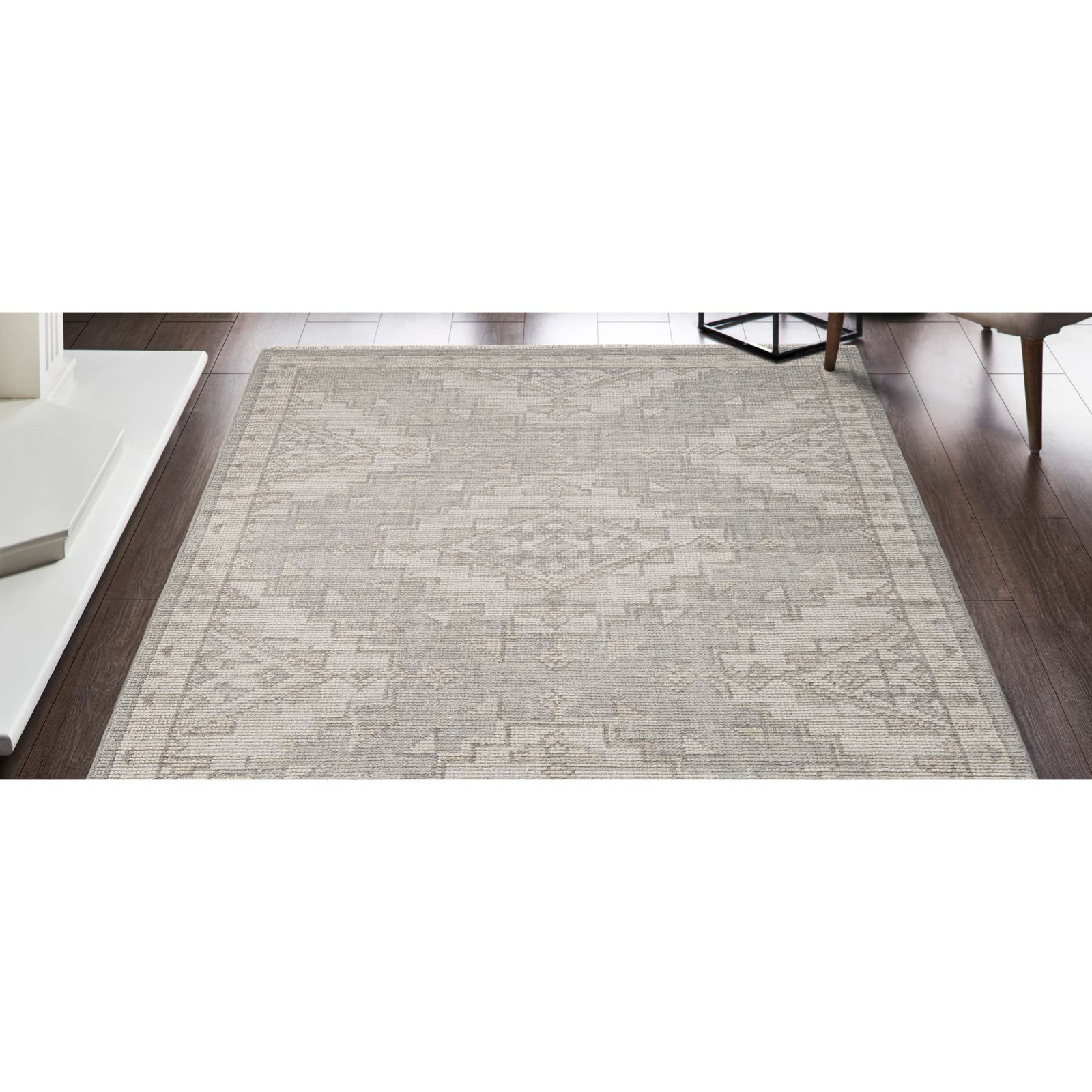 Maeve Hand-Knotted Geometric Wool Rug, Runner 2'6" x 8'