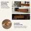 Armoire de salle de bain 60 po, tiroir à fermeture en douceur, montage flottant (meuble-lavabo seulement, sans lavabo)