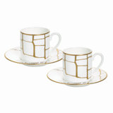 Alligator Gold Bone China Espresso Cup