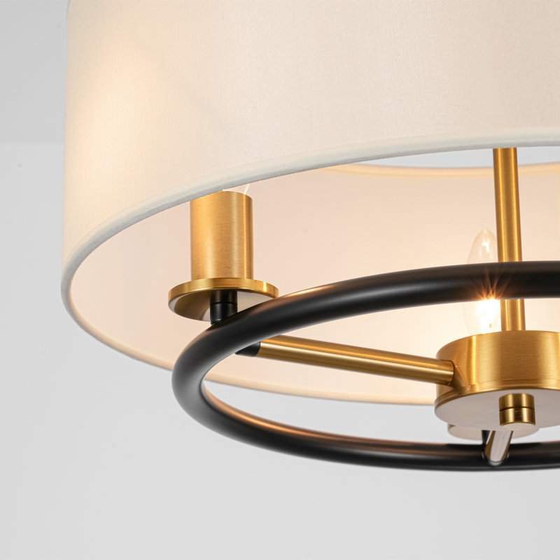 Luminaire suspendu cylindrique à 3 lumières