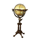 Eagle Aged Regency Aluminum Floor Standing Globe