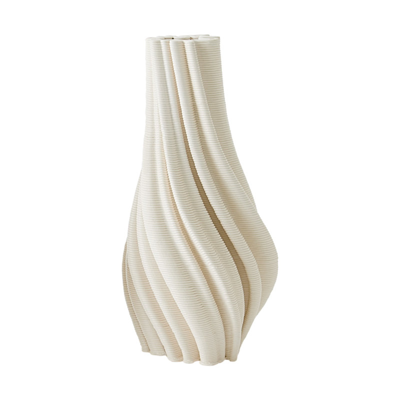 Vase de table Twist, H 13,75 po x l 6,5 po x P 6,5 po