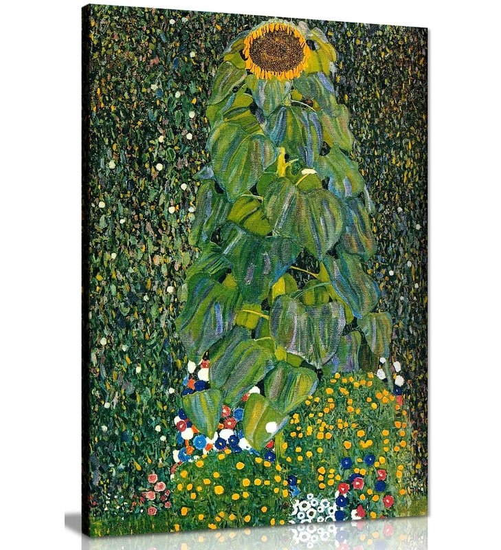 Sunflower - Wrapped Canvas Print, 31cm H x 20cm W