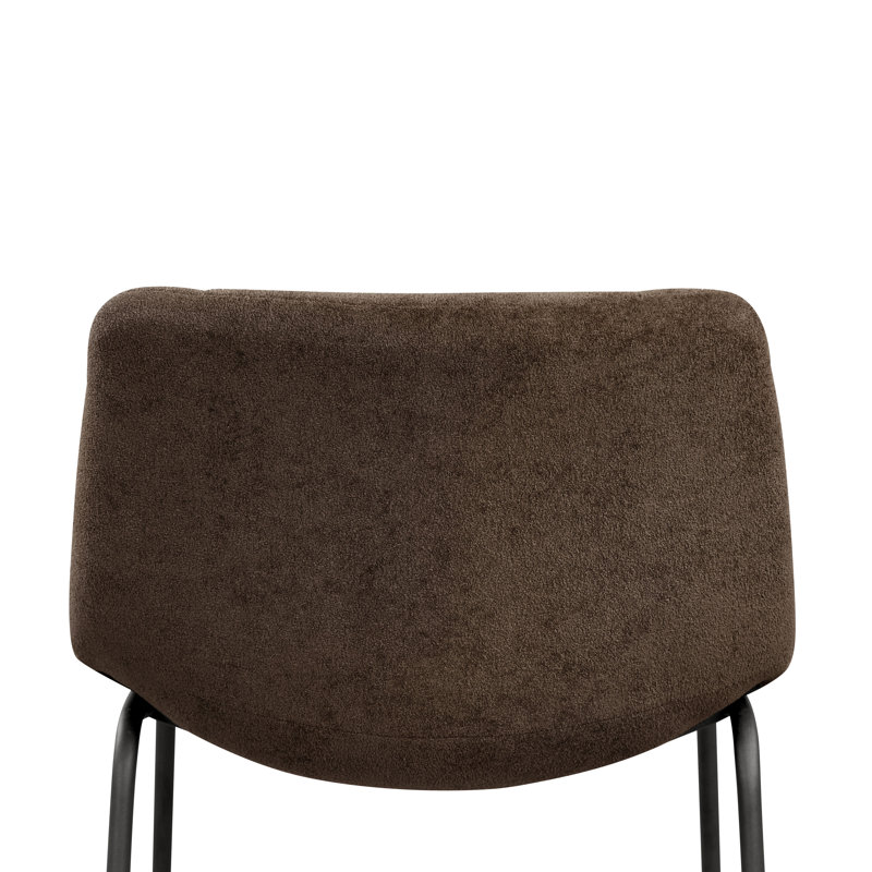 Bexhill Chenille Counter Height Chair, Brown