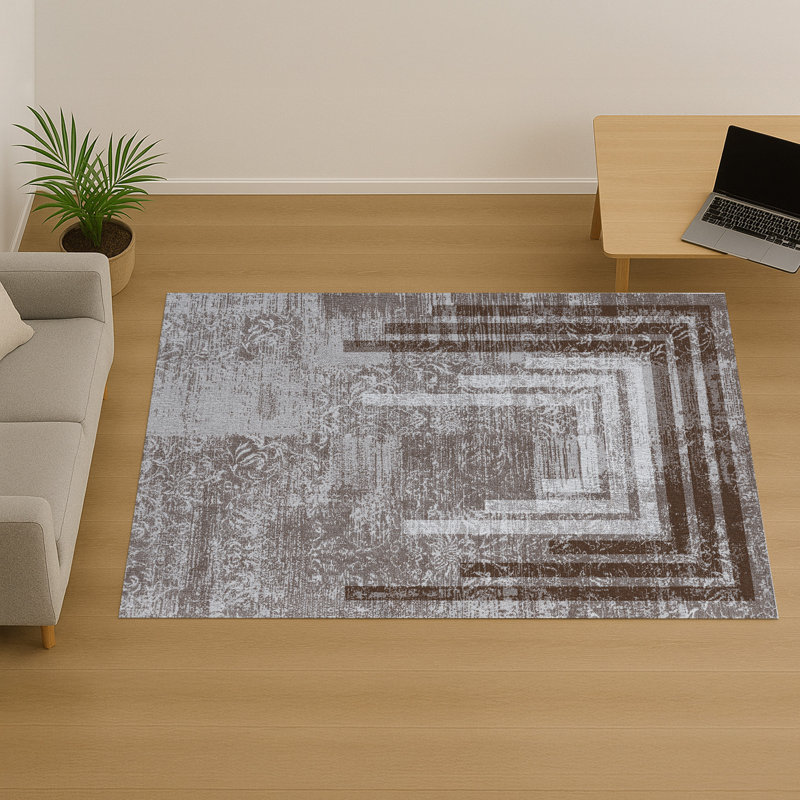 Abstract Area Rug, Runner 70 x 140 cm