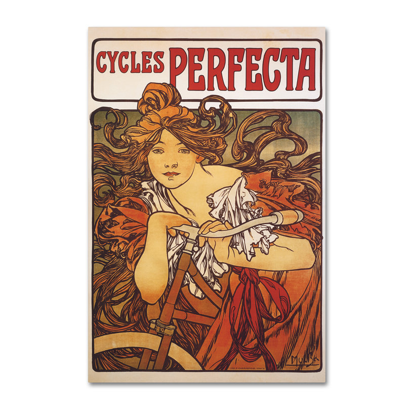 « cycles perfecta », reproduction sur toile tendue, H 19 po x l 12 po