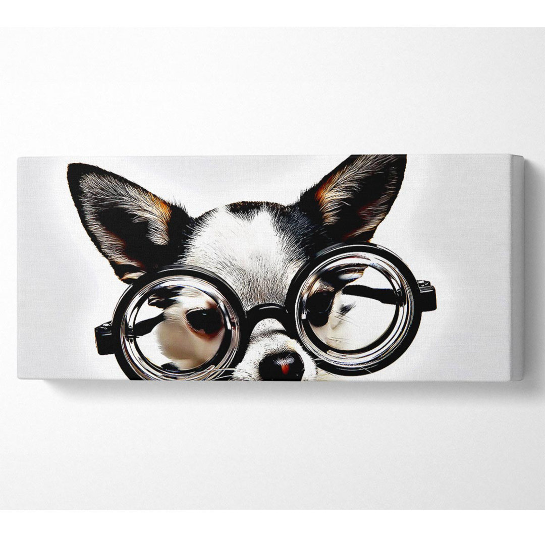 Nerd Dog - Kunstdrucke auf Leinwand