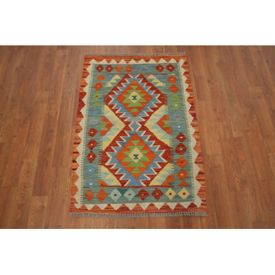 Handwoven Multicolor Tribal Kilim Rug