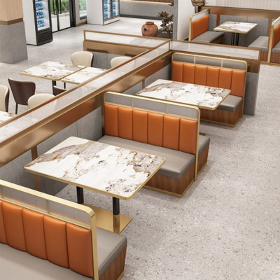 Banc rembourré en similicuir Light Luxury Fashion