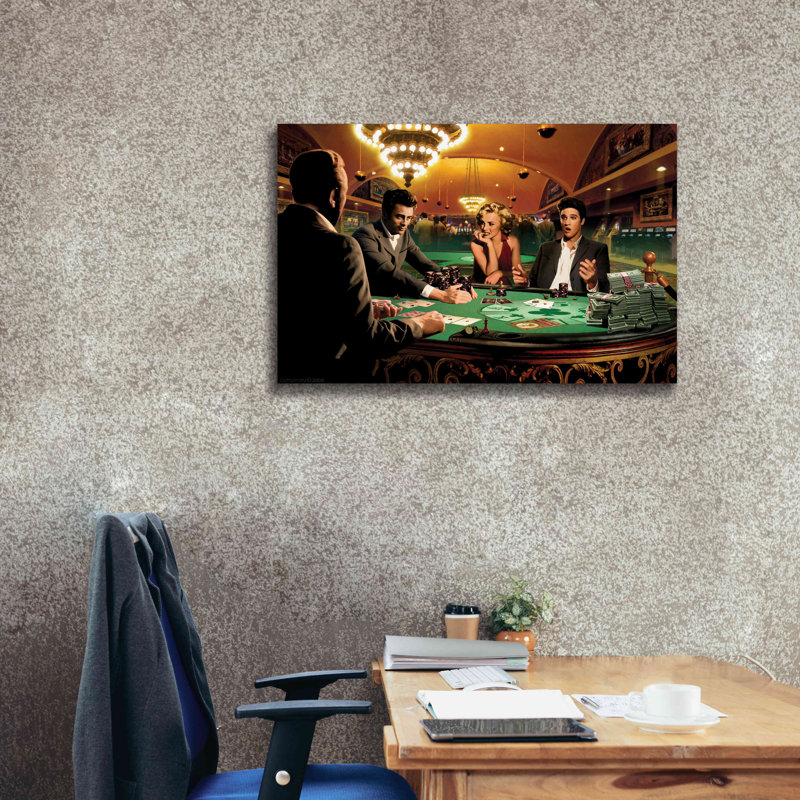 Sur toile, H 26 po x l 40 po x P 1,5 po