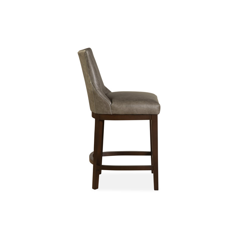 Upholstered Stool with Solid Wood Frame, Ashton