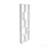 Asymmetrical Display Shelf & Bookcase, 5-Tier, White