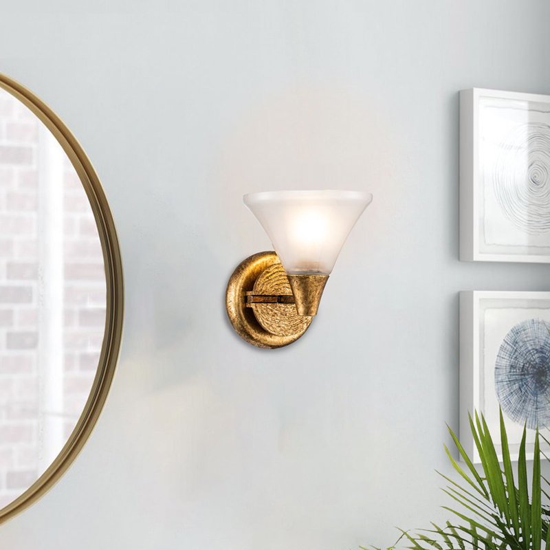 Lemoine Bath Sconce, Gold Leaf 