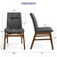 Chaises de salle à manger en cuir PU, chaises de salle à manger en cuir modernes avec structure en bois massif, résistantes à l'eau et faciles à nettoyer-1246118046-1246118041