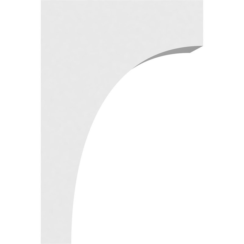 Corbeau standard en PVC de qualité architecturale Stockport, H 12 po x l 5 po x P 8 po