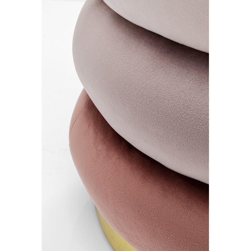 Stool Sandwich 45cm, Gold, Rose