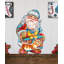 Décoration murale figurine de porte de noël en bois aurons certainement idéal old world