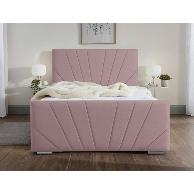 Ebenezer Upholstered Bed Frame, Single (3'), Lilac