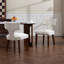 Ensemble de 2 chaises de salle à manger de style campagnard en tissu d'ameublement en chenille-690592569